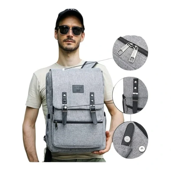 Gray Multi-Use Backpack - Picture 7 of 10